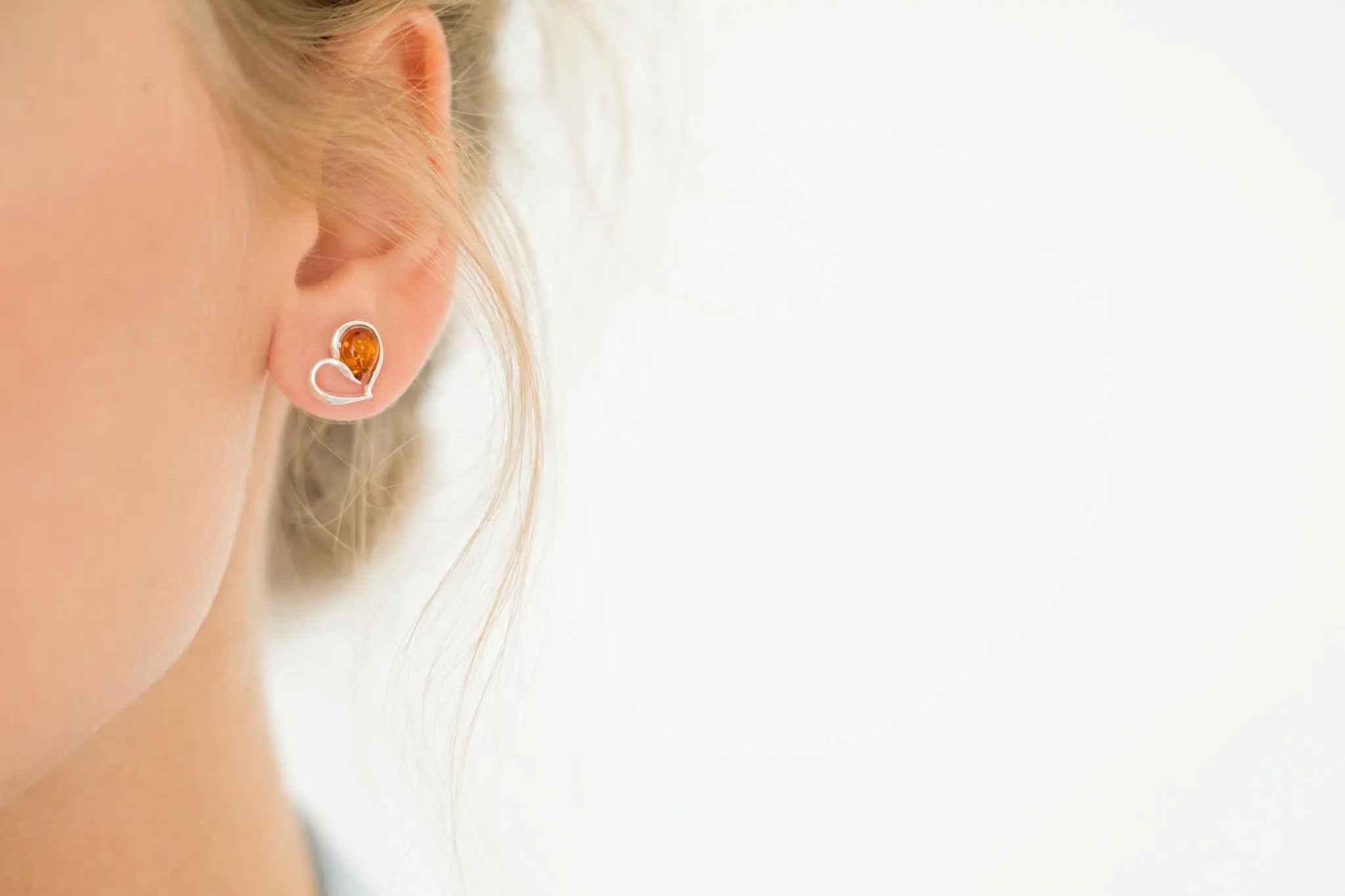 Heart Stud Earrings- Earrings- Baltic Beauty