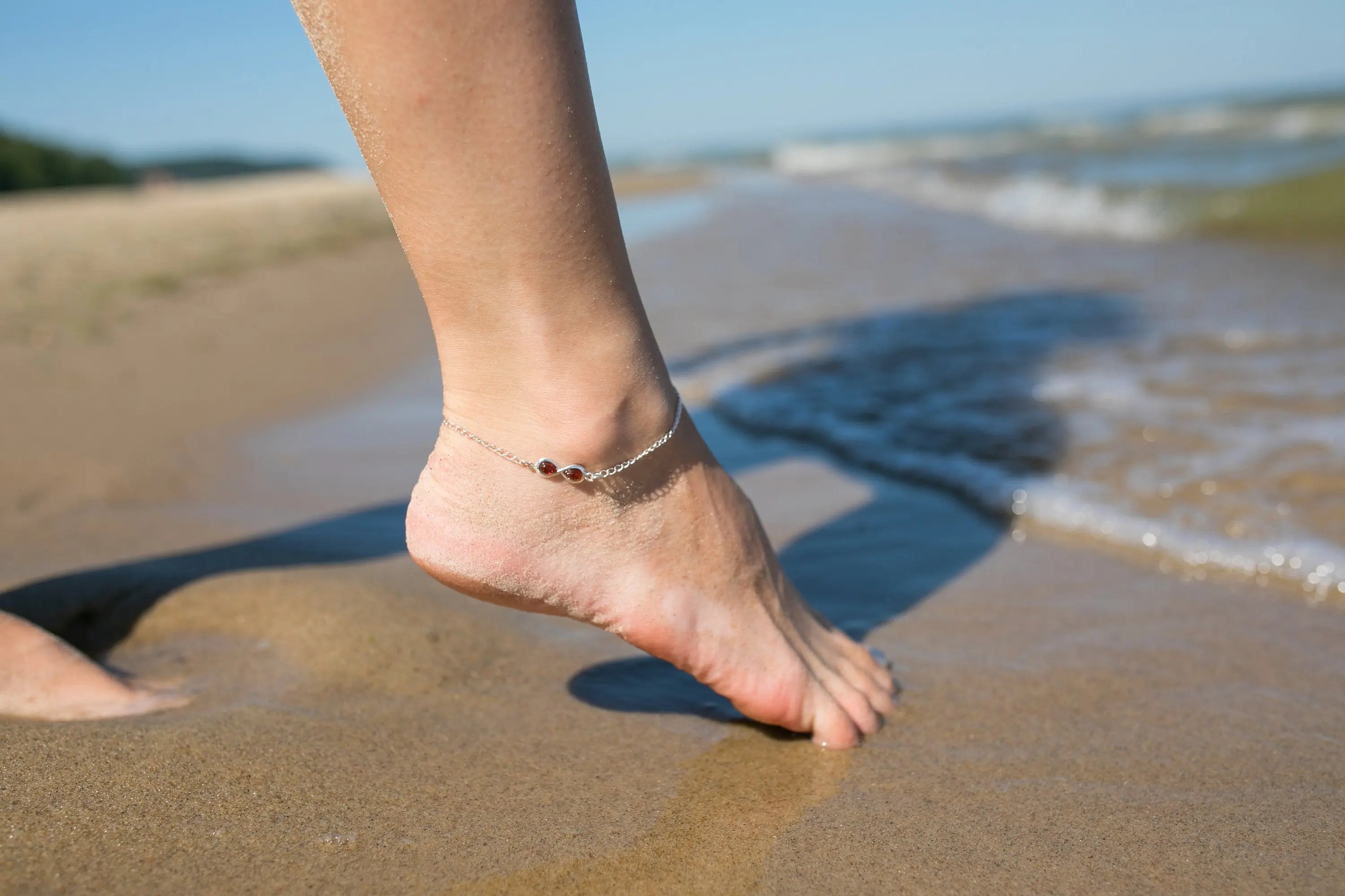 Infinity Charm Anklet Chain- Anklets- Baltic Beauty