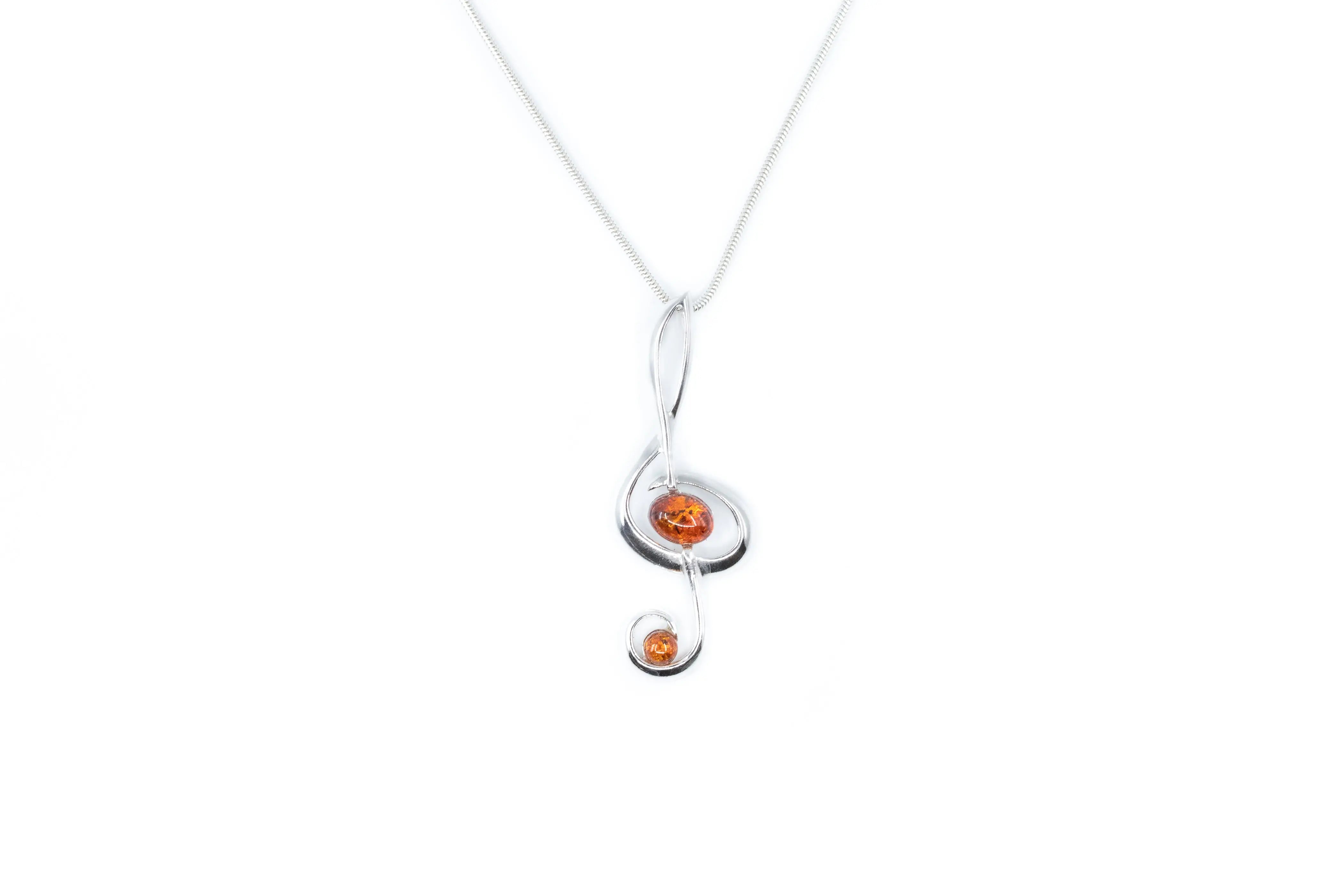 Large Treble Clef Pendant- Necklaces- Baltic Beauty