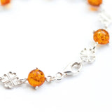 Lucky Clover Amber Bracelet- Bracelets- Baltic Beauty