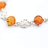 Lucky Clover Amber Bracelet- Bracelets- Baltic Beauty