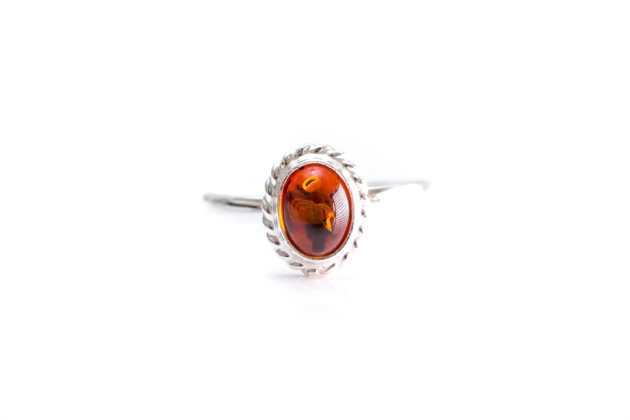 Mini Amber Quintessence Ring- Rings- Baltic Beauty