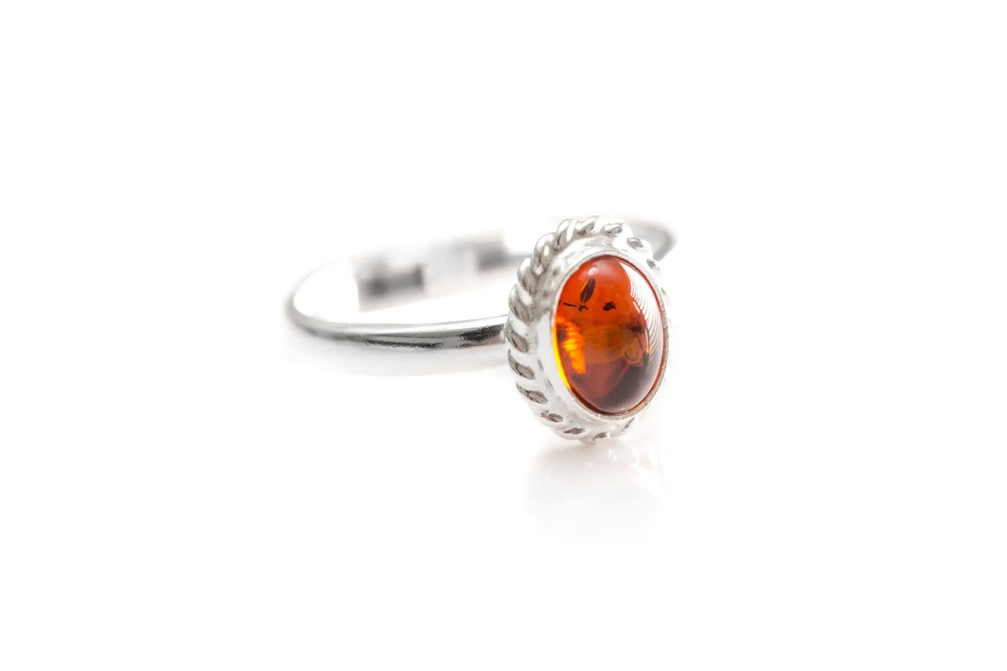Mini Amber Quintessence Ring- Rings- Baltic Beauty