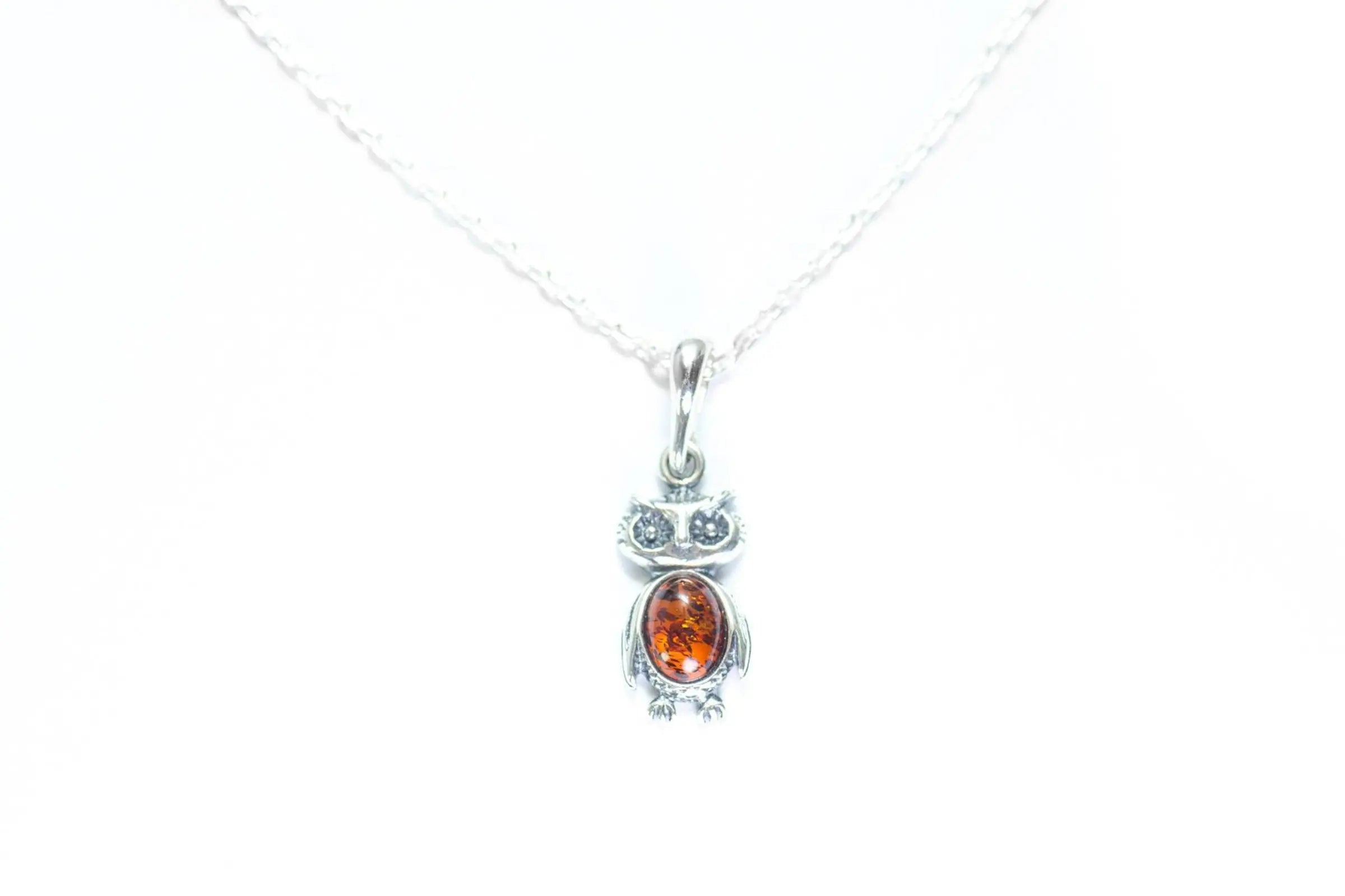 Mini Owl Charm Pendant- Necklaces- Baltic Beauty