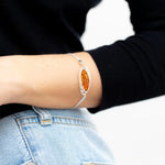 Modern Amber Chain Bracelet- Bracelets- Baltic Beauty