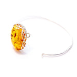 Modern Baltic Amber Fixed Bangle- Bangles- Baltic Beauty