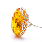 Modern Baltic Amber Fixed Bangle- Bangles- Baltic Beauty