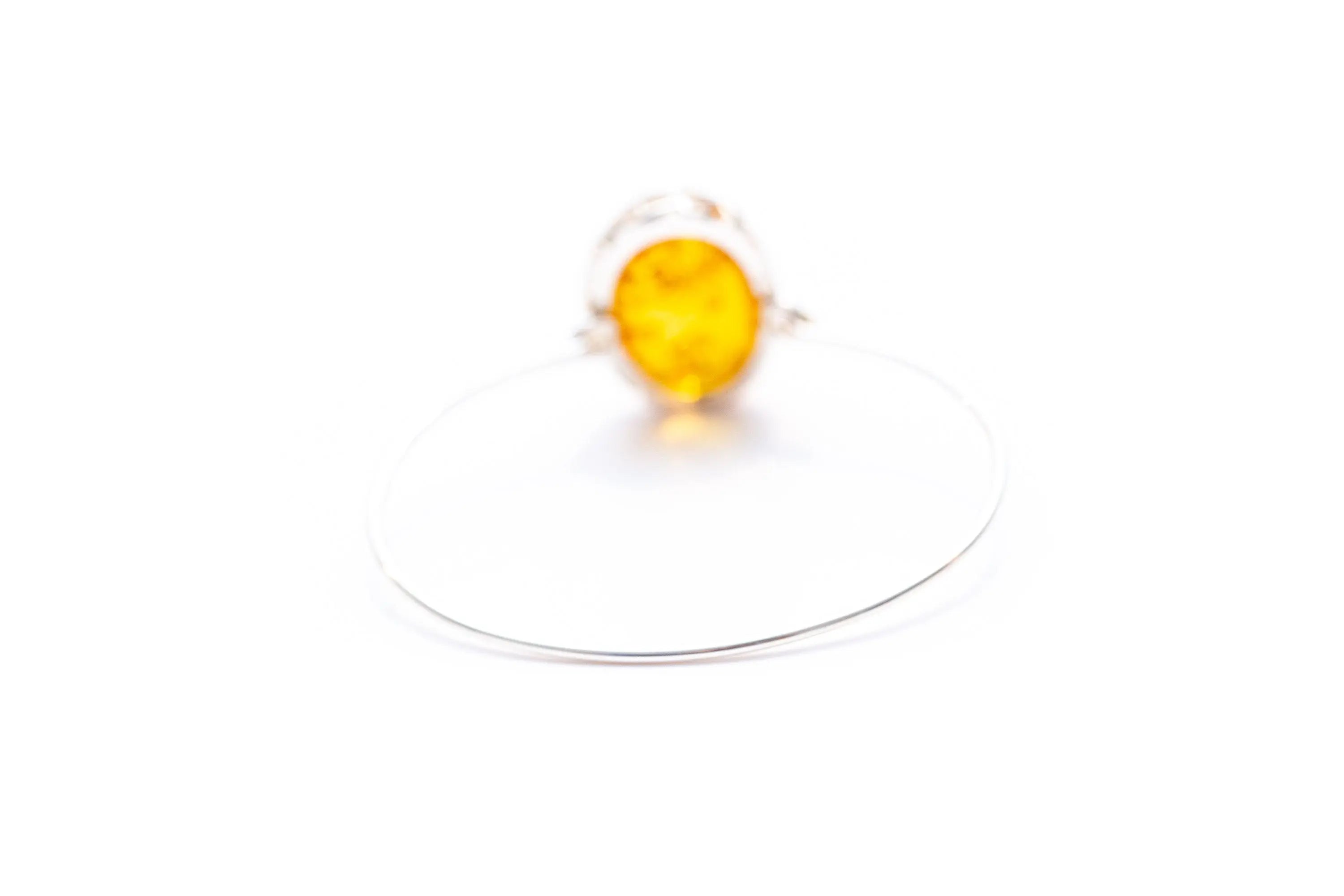 Modern Baltic Amber Fixed Bangle- Bangles- Baltic Beauty