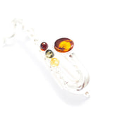 Baltic Beauty Brooches Amber & Silver Saxophone Brooch