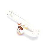 Baltic Beauty Brooches Amber & Silver Saxophone Brooch