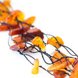 Multi Strand RAW Amber Necklace- Necklaces- Baltic Beauty