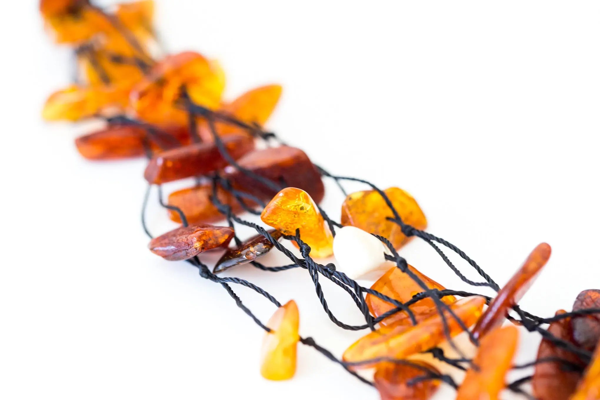 Multi Strand RAW Amber Necklace- Necklaces- Baltic Beauty