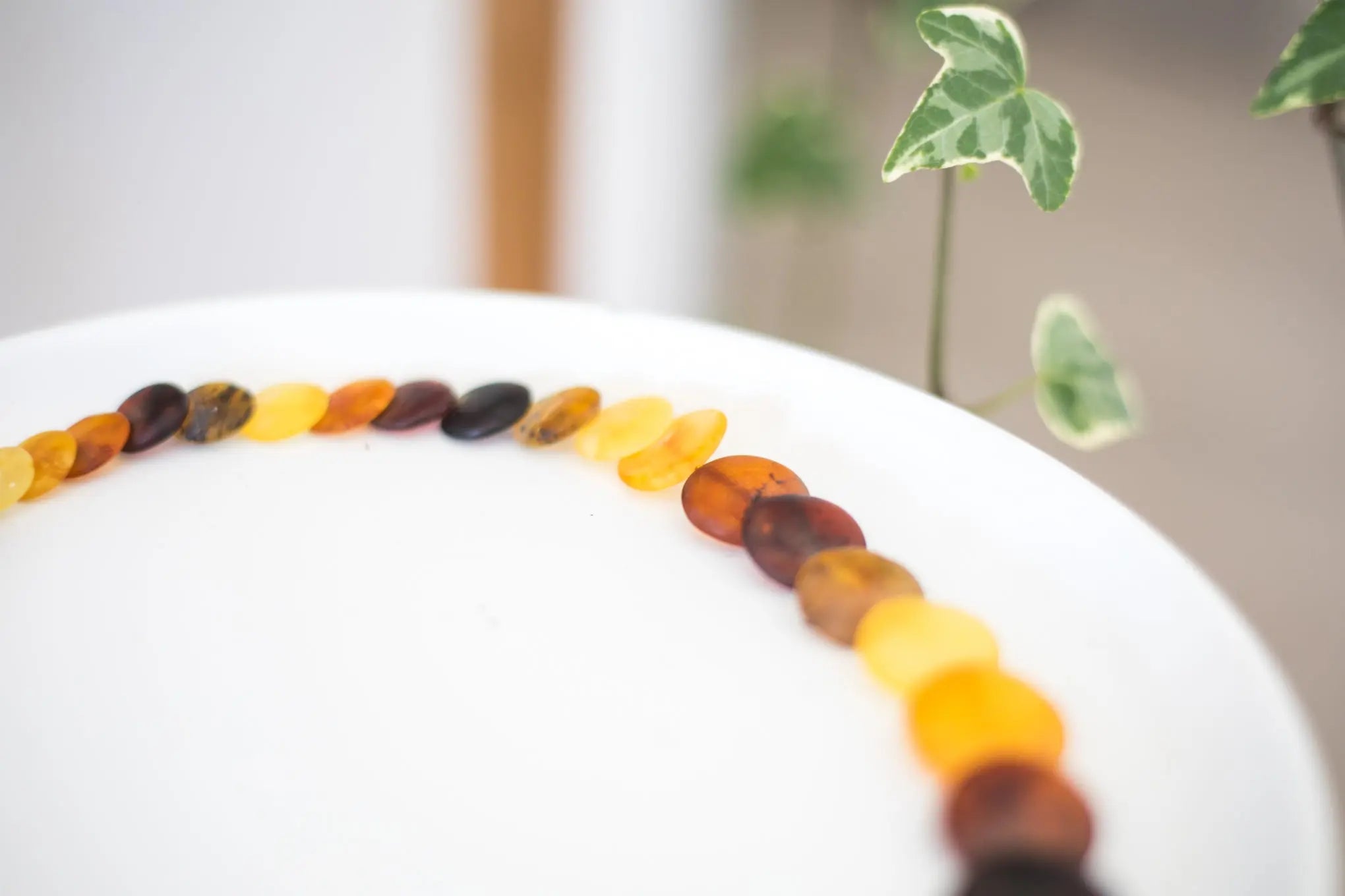 Multicolour Amber Disc Necklace- Necklaces- Baltic Beauty