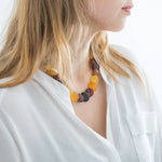 Multicolour Amber Disc Necklace- Necklaces- Baltic Beauty
