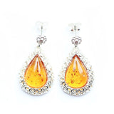 Baltic Beauty Earrings Pear Drop Frame Earrings