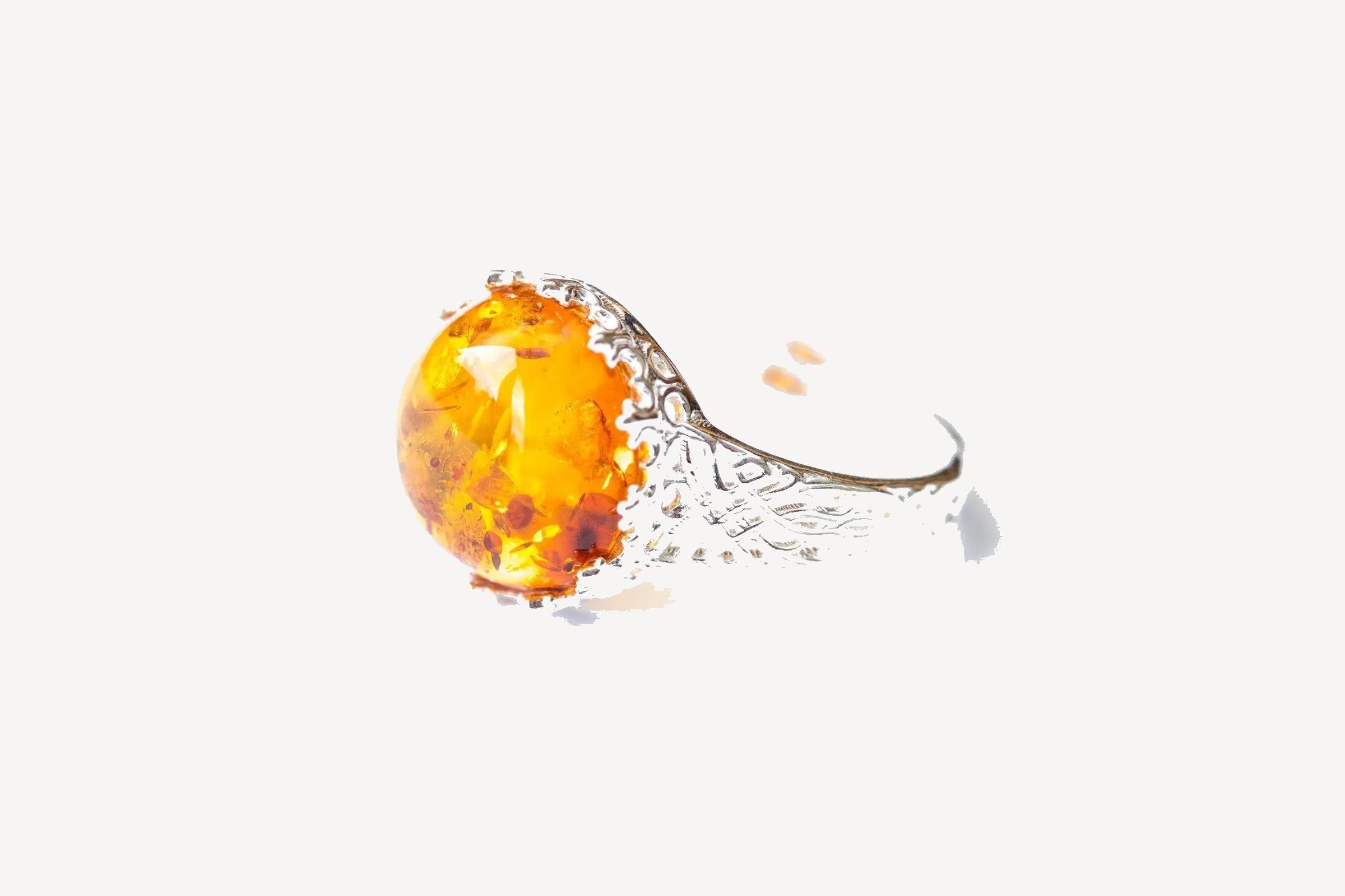 Baltic Beauty Rings Dainty Amber Ring