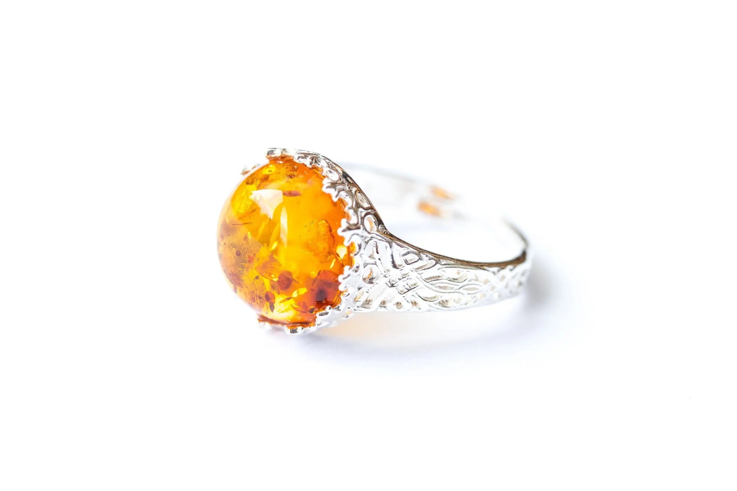 Baltic Beauty Rings Dainty Amber Ring