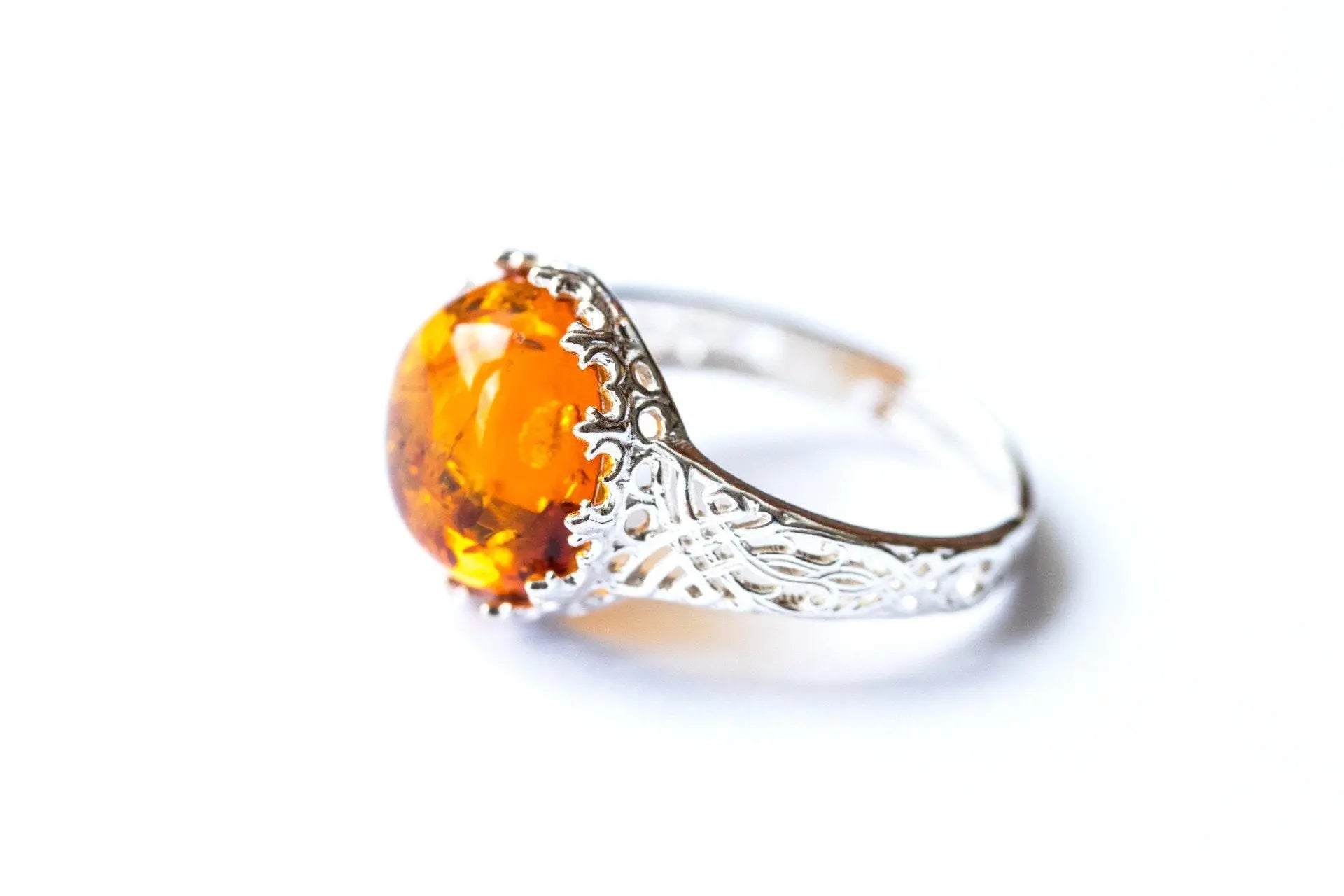 Baltic Beauty Rings Dainty Amber Ring