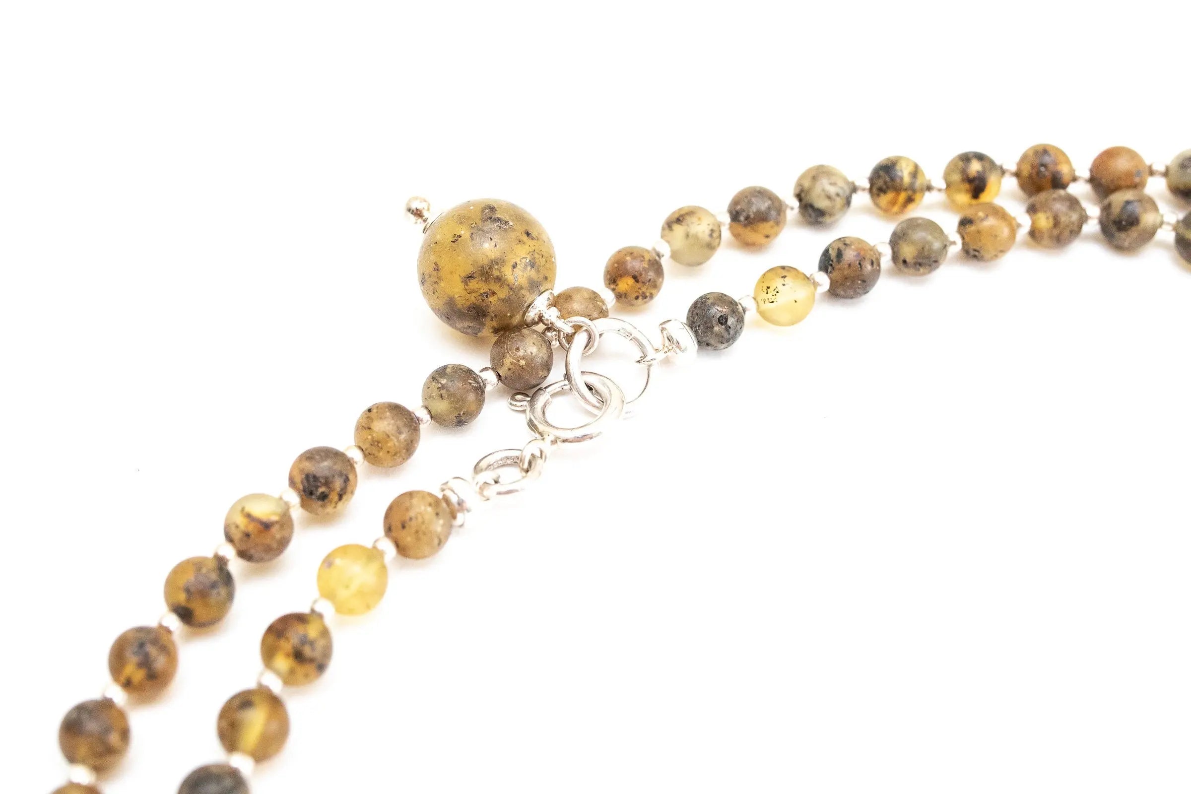 RAW Amber Sphere Bead Multi-Wear Accessory- Necklaces- Baltic Beauty