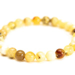 RAW Mixed Amber Sphere Bead Bracelet- Bracelets- Baltic Beauty