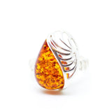 Baltic Beauty Rings Shell Design Amber Ring