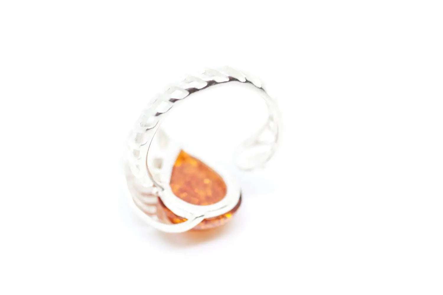 Baltic Beauty Rings Shell Design Amber Ring