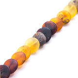 Small Amber Disc Necklace, Multicolour Amber Necklace- Necklaces- Baltic Beauty