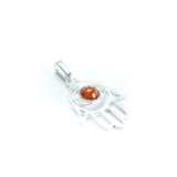 Baltic Beauty Pendant Small Amber Hamsa Pendant