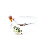 Baltic Beauty Rings Two Tone Amber Tulip Ring