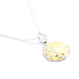 Yellow Amber Filigree Pendant- Necklaces- Baltic Beauty