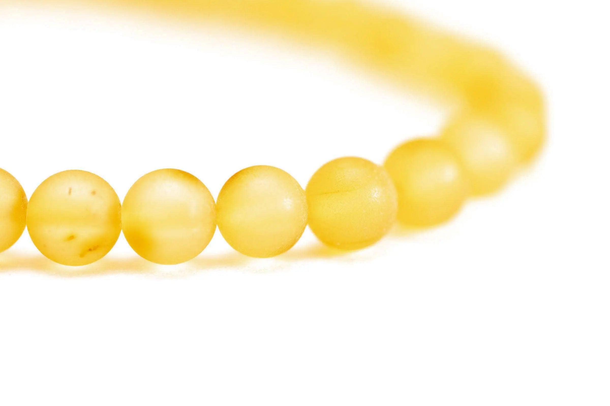 Yellow Amber Sphere Bracelet- Bracelets- Baltic Beauty