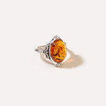 Adjustable Boho Amber Ring — Baltic amber and sterling silver jewellery by Baltic Beauty
