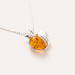 Amber Apple Pendant — Baltic amber and sterling silver jewellery by Baltic Beauty