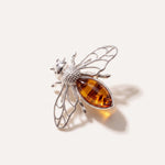 Amber Bee Brooch — Baltic amber and sterling silver jewellery by Baltic Beauty