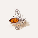 Amber Bee Brooch — Baltic amber and sterling silver jewellery by Baltic Beauty