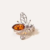 Amber Bee Brooch — Baltic amber and sterling silver jewellery by Baltic Beauty