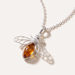 Amber Bee Necklace — Baltic amber and sterling silver jewellery by Baltic Beauty