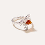 Amber Bee Ring — Baltic amber and sterling silver jewellery by Baltic Beauty