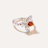 Amber Bee Ring — Baltic amber and sterling silver jewellery by Baltic Beauty