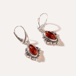 Amber Boho Drop Earrings — Baltic amber and sterling silver jewellery by Baltic Beauty
