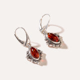 Amber Boho Drop Earrings — Baltic amber and sterling silver jewellery by Baltic Beauty
