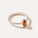 Amber Bubble Stacking Ring — Baltic amber and sterling silver jewellery by Baltic Beauty