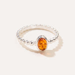 Amber Bubble Stacking Ring — Baltic amber and sterling silver jewellery by Baltic Beauty