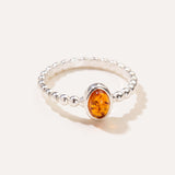 Amber Bubble Stacking Ring — Baltic amber and sterling silver jewellery by Baltic Beauty