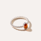 Amber Bubble Stacking Ring — Baltic amber and sterling silver jewellery by Baltic Beauty