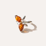 Amber Butterfly Midi Ring — Baltic amber and sterling silver jewellery by Baltic Beauty