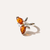 Amber Butterfly Midi Ring — Baltic amber and sterling silver jewellery by Baltic Beauty