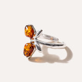 Amber Butterfly Midi Ring — Baltic amber and sterling silver jewellery by Baltic Beauty