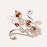 Amber Cat Brooch — Baltic amber and sterling silver jewellery by Baltic Beauty