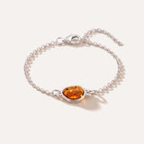 Amber ELEMENT Link Chain Bracelet — Baltic amber and sterling silver jewellery by Baltic Beauty